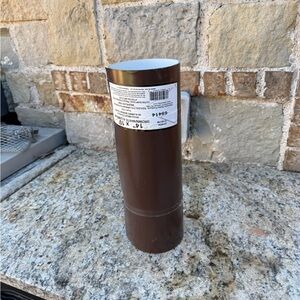 Amerimax 14 in. × 10 ft. Brown and White Aluminum